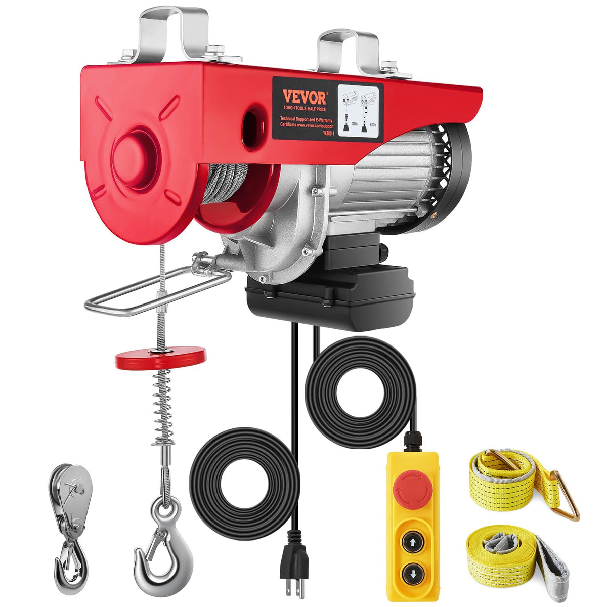 880lbs Electric Hoist with Wired Remote Control Z127