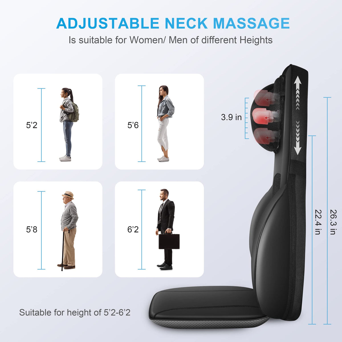 Shiatsu Neck Back Massager with Heat R616
