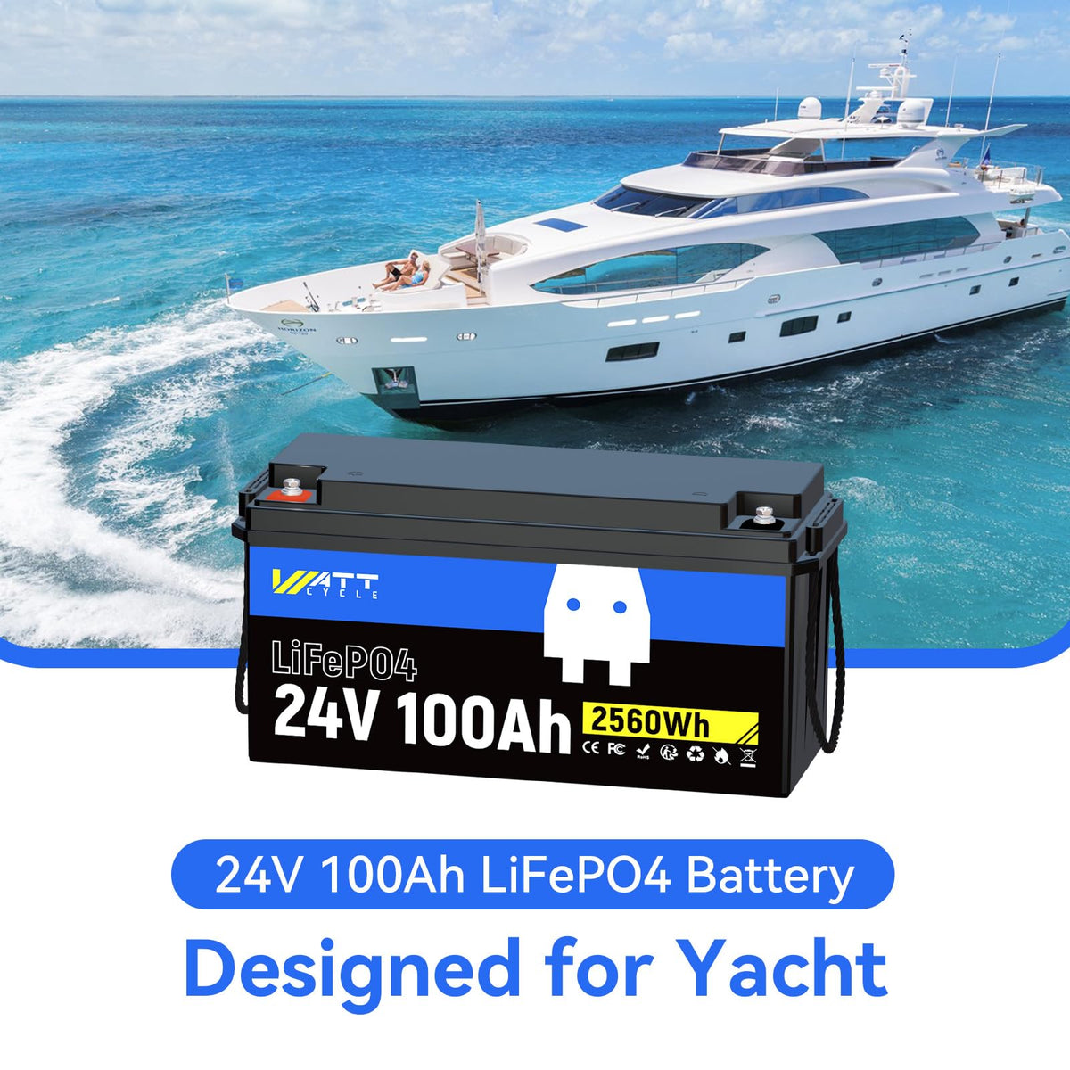 24V 100Ah LiFePO4 Battery Z67174