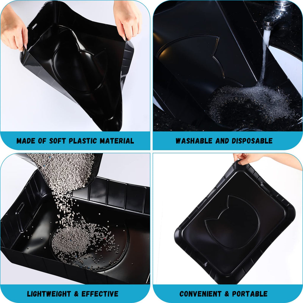 Black Disposable Litter Box for Cats G236