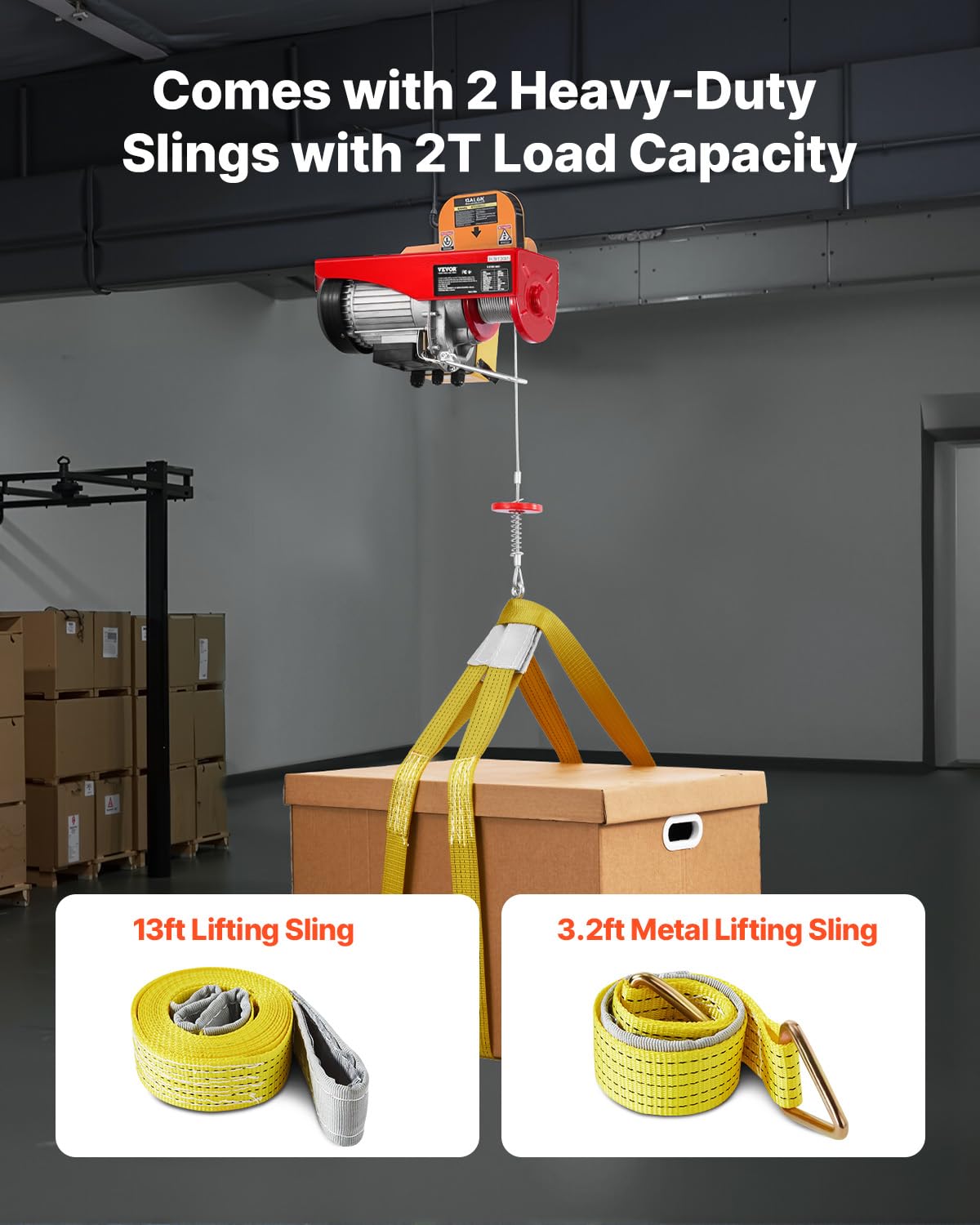 880lbs Electric Hoist with Wired Remote Control Z127