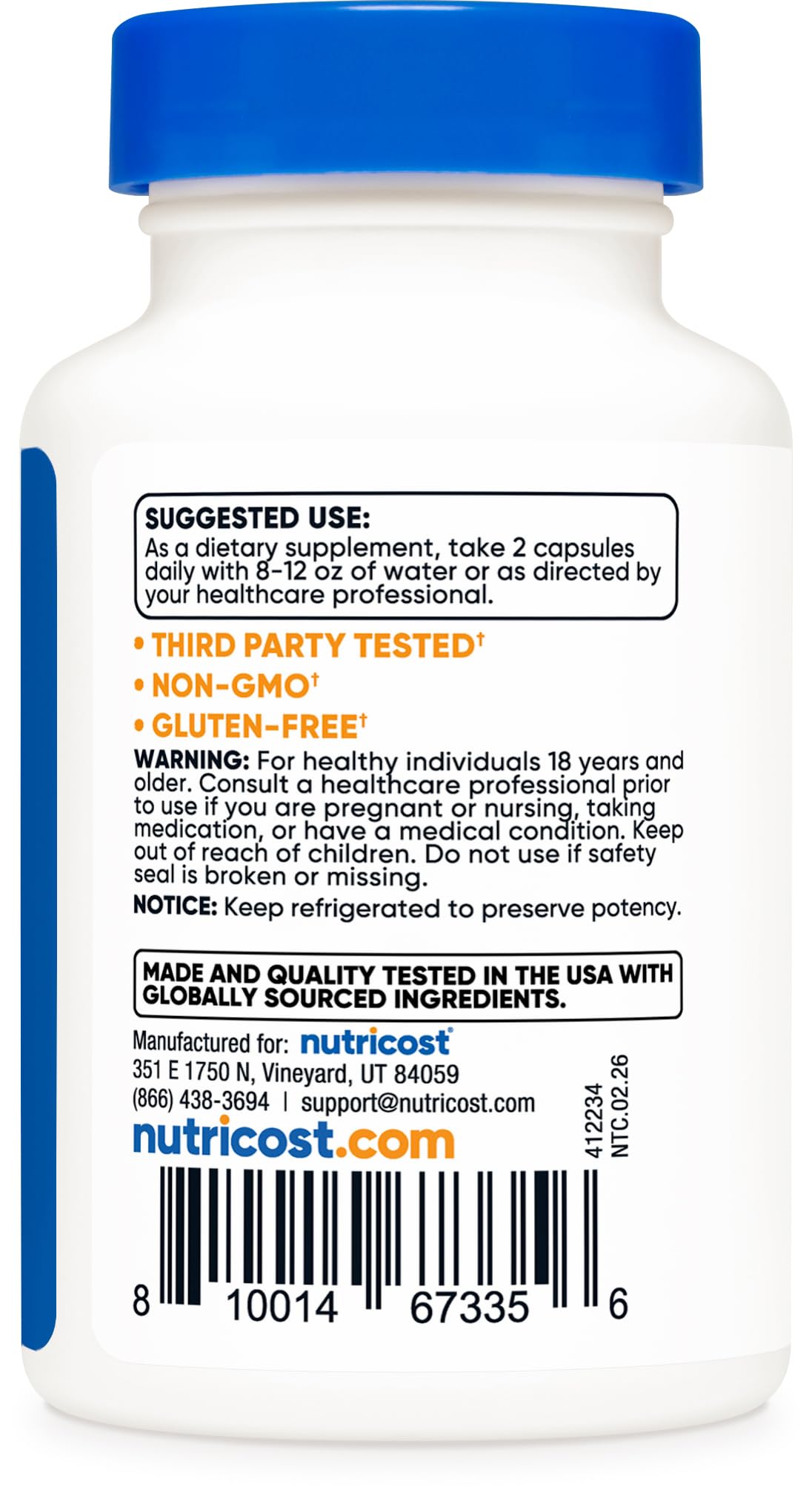 NMN 500mg 60 Capsules H5657