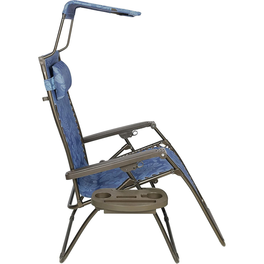 Blue Set of 2 Zero Gravity Outdoor Lounge Chair M297