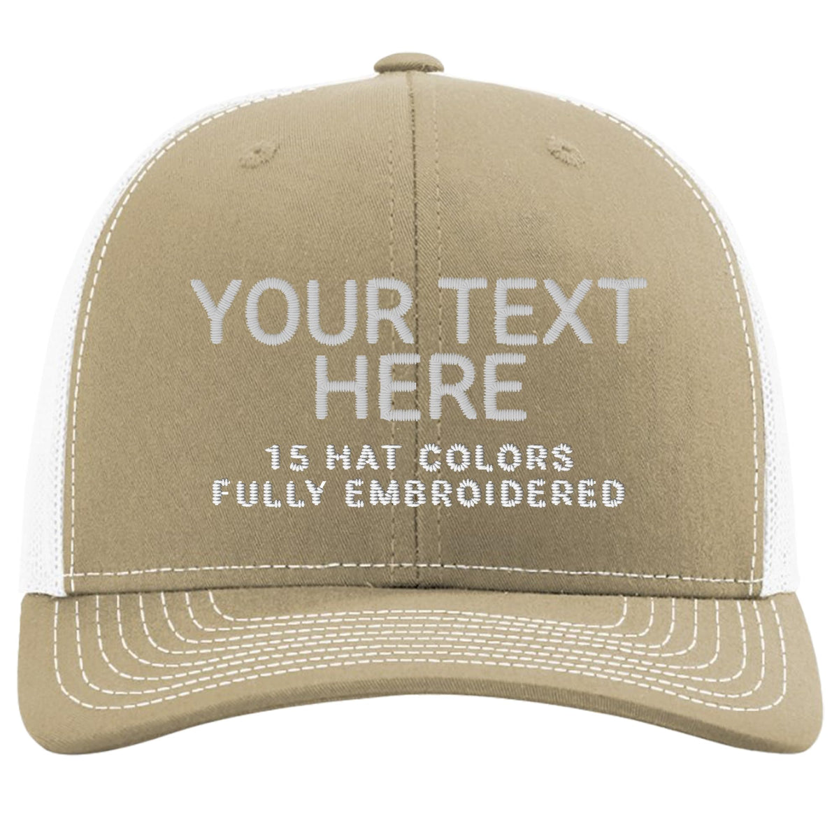 Custom Embroidered Adjustable Snapback Trucker Cap Black S2950