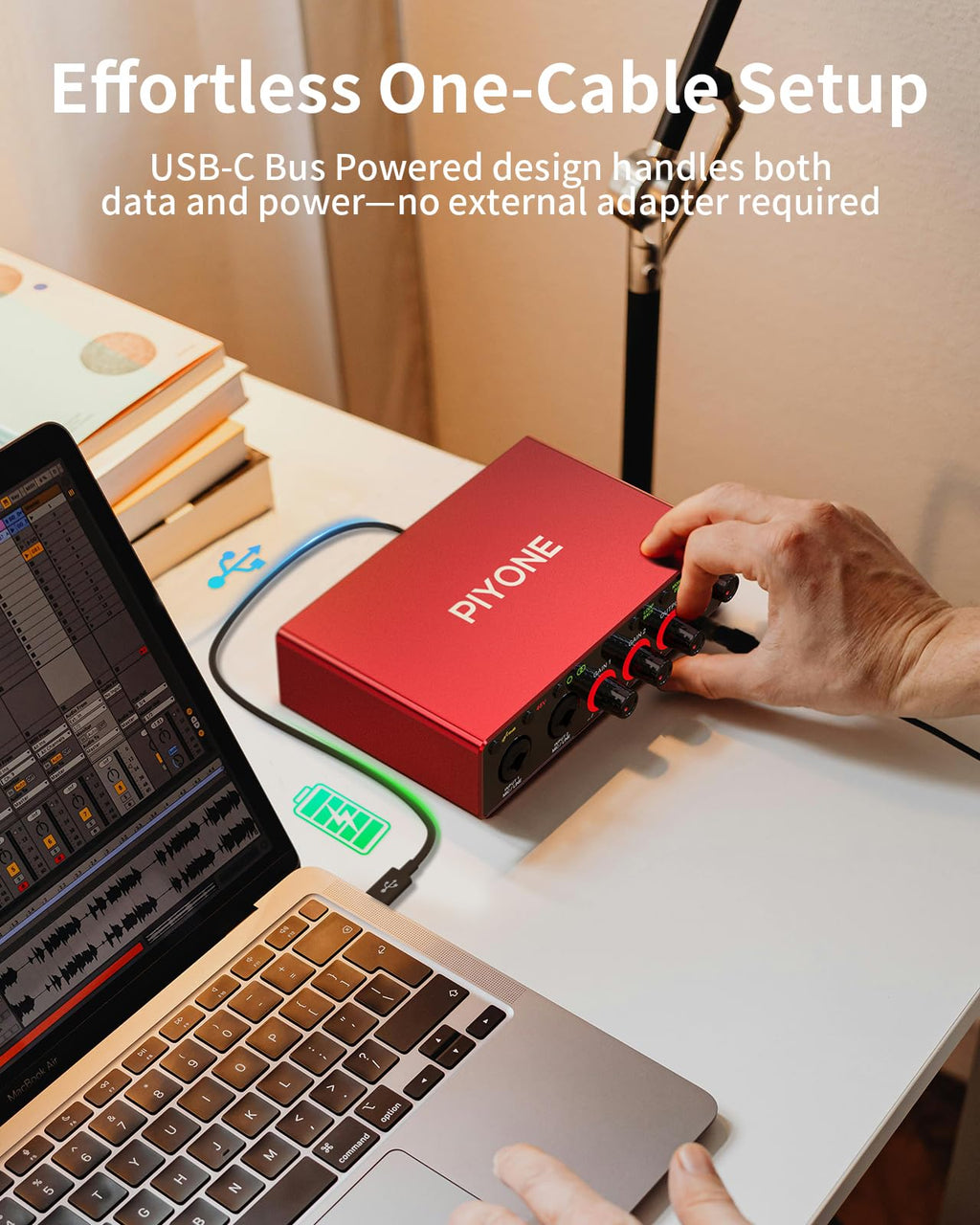 2X2 24-bit/192kHz Audio Interface with XLR/TRS Combo Input R780362