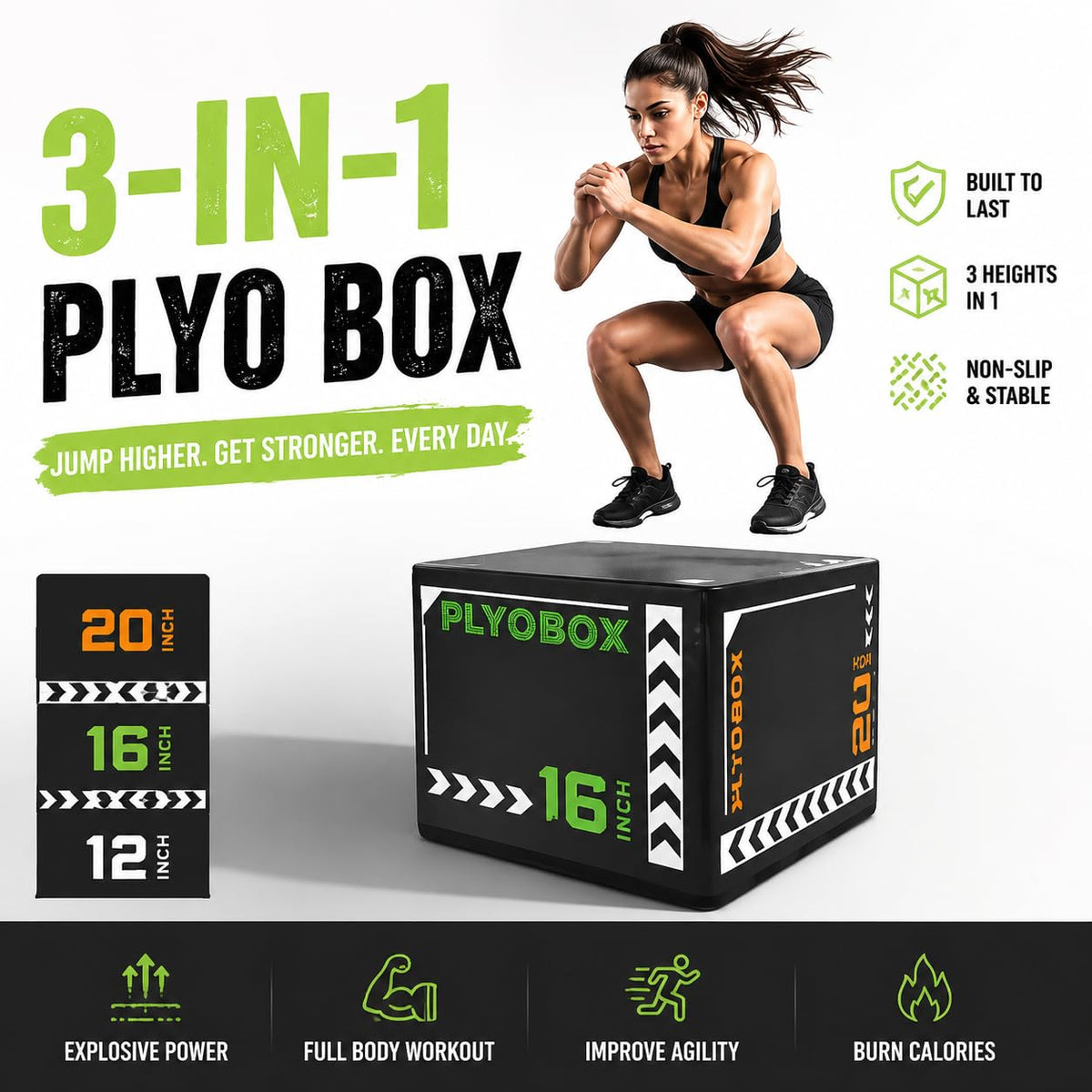 3-in-1 Foam Plyo Box K3799