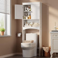 Over the Toilet Storage Cabinet with Adjustable Shelf, White U2037