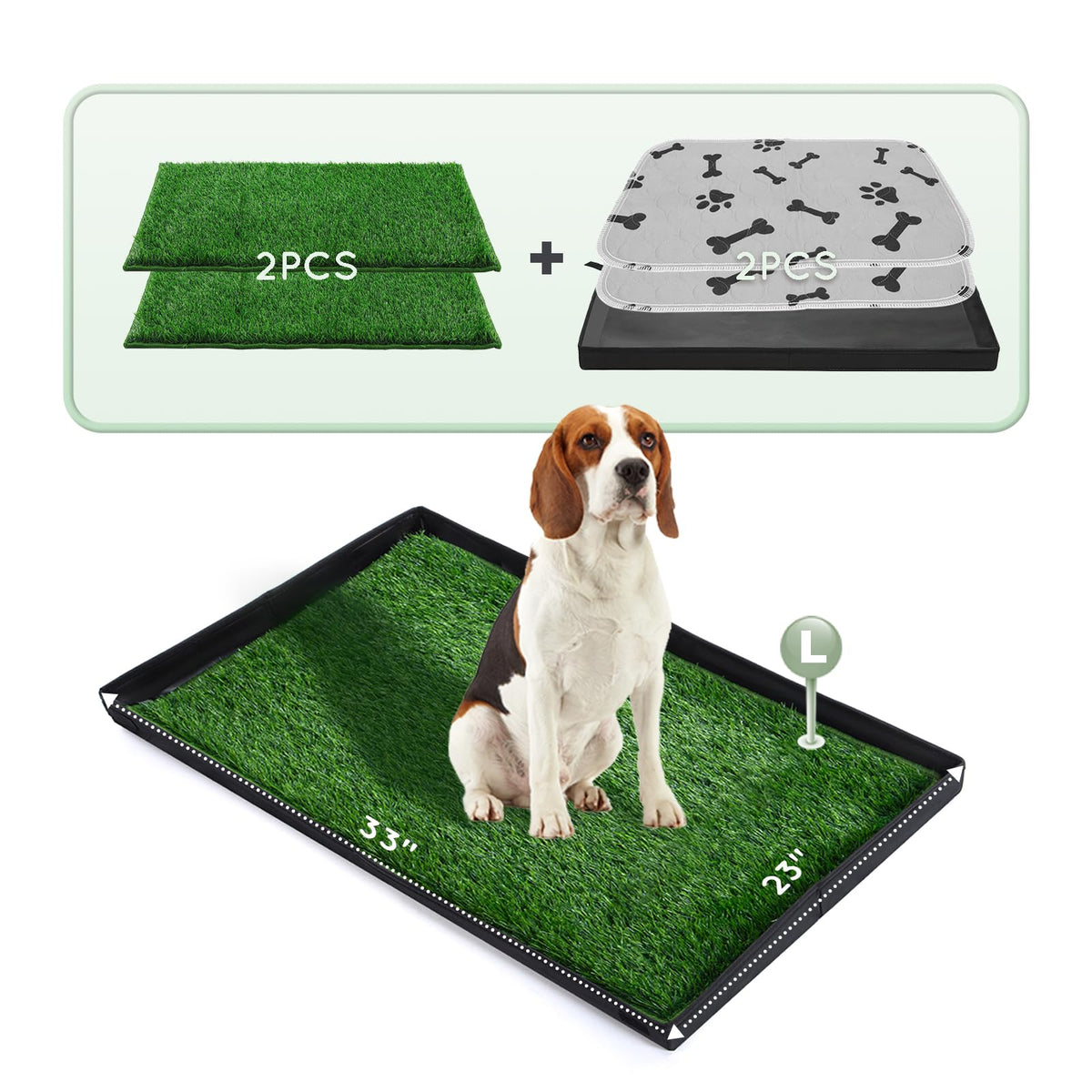 Foldable Dog Litter Box Y665908