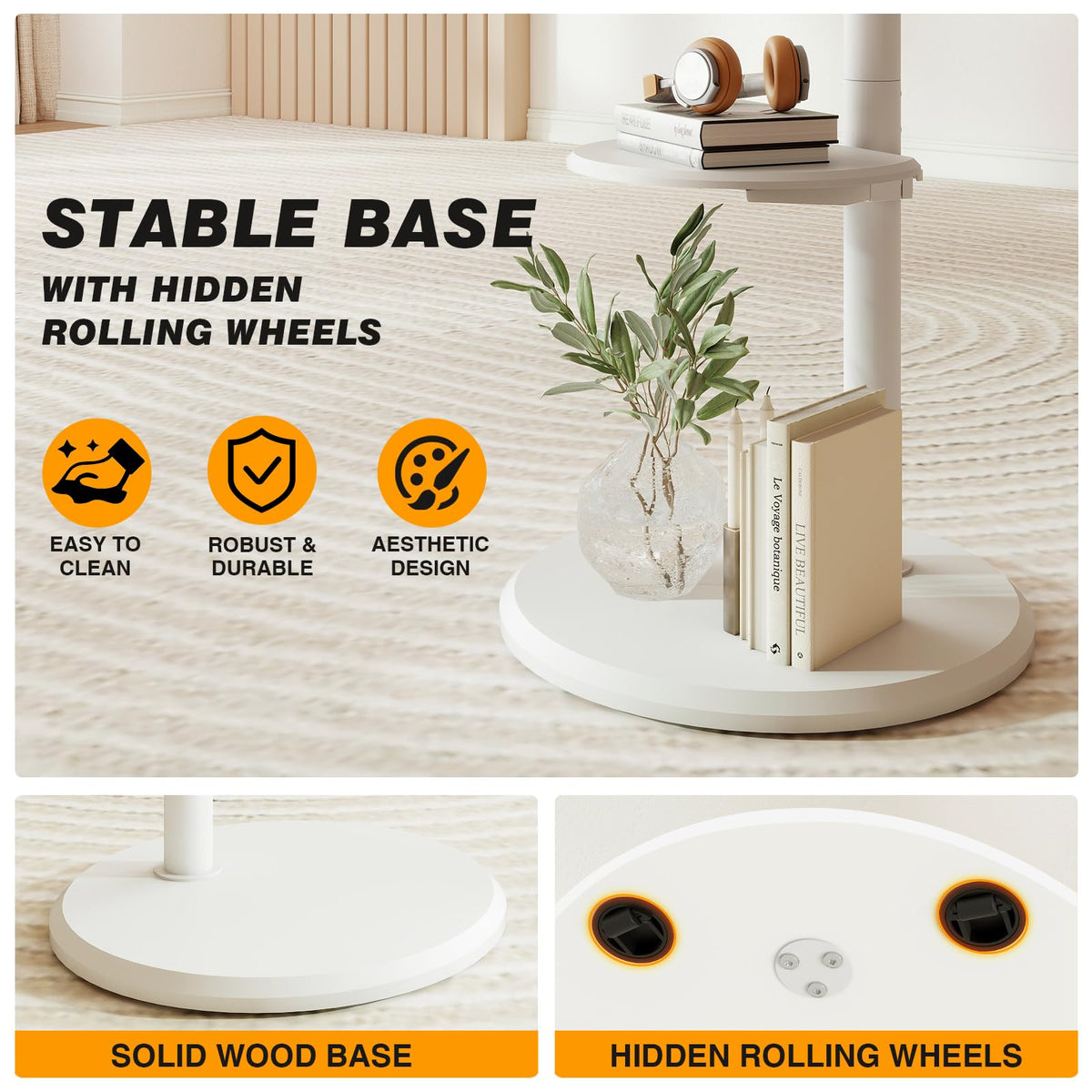 Rolling Mobile TV Stand for 32-65 Inch Flat Screen TVs B799673