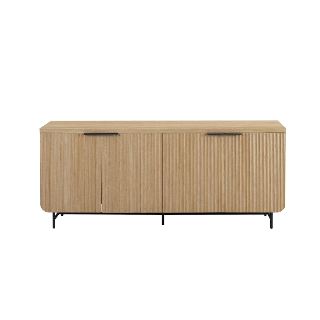 69 Inch Coastal Oak Sideboard Buffet E3888