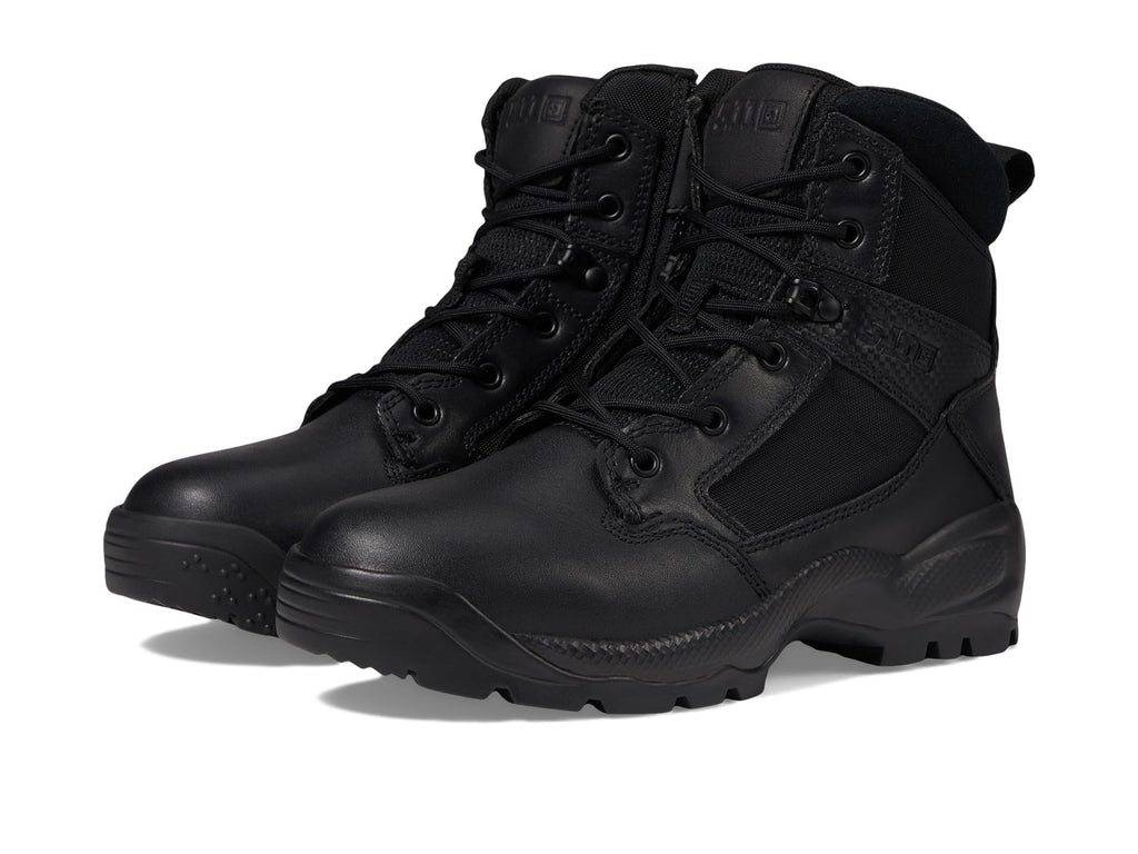 Black 6-Inch Side-Zip Work Boots V871873