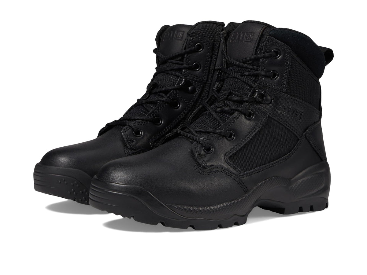 Black 6-Inch Side-Zip Work Boots V871873