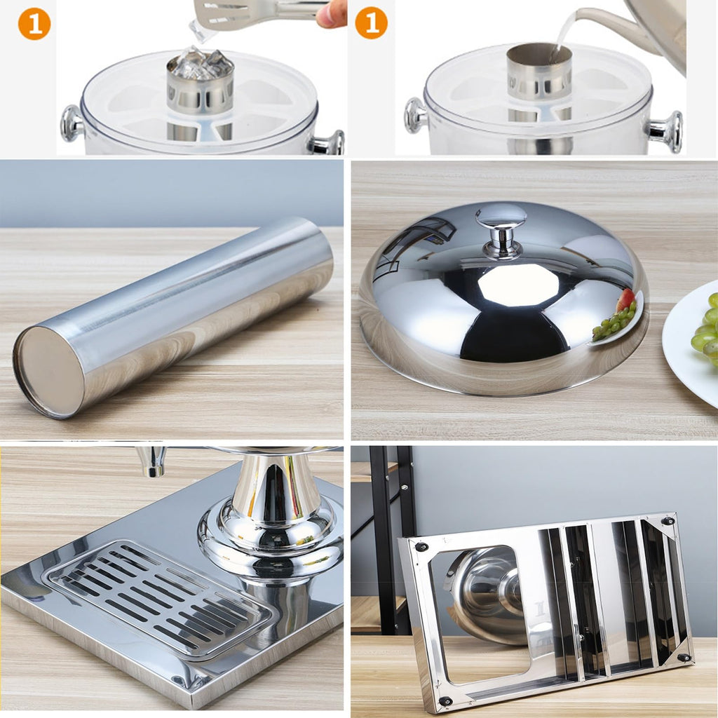 Stainless Steel Beverage Dispenser with Stand 24L P2559