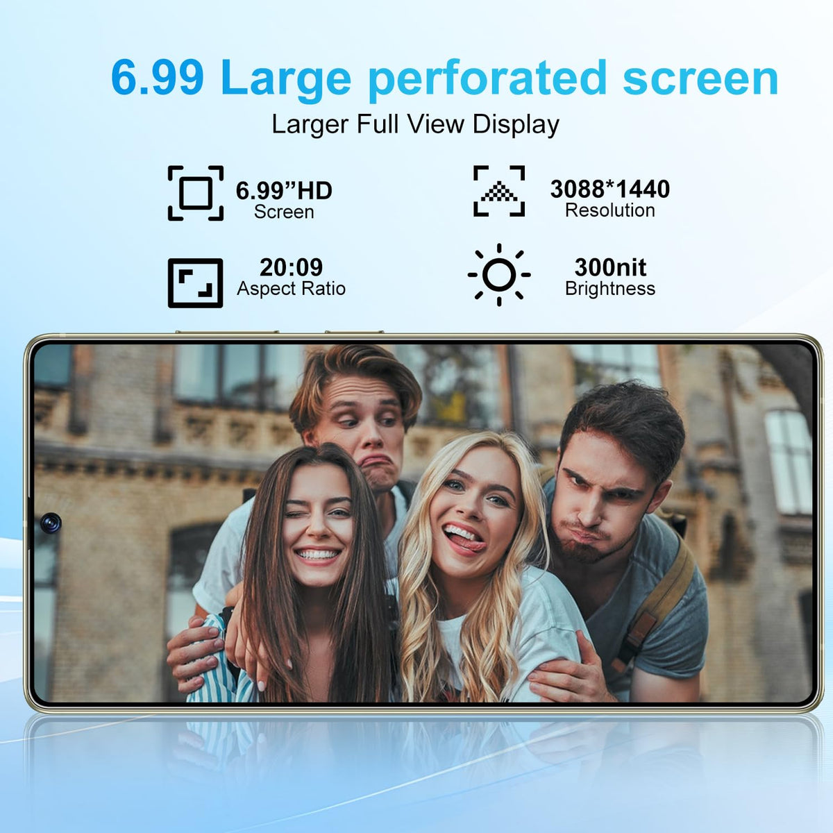 5G Unlocked Smartphone 12GB+512GB 6.99" 7000mAh Black O3459