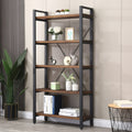 5 Tier Solid Wood Metal Bookcase Z9814