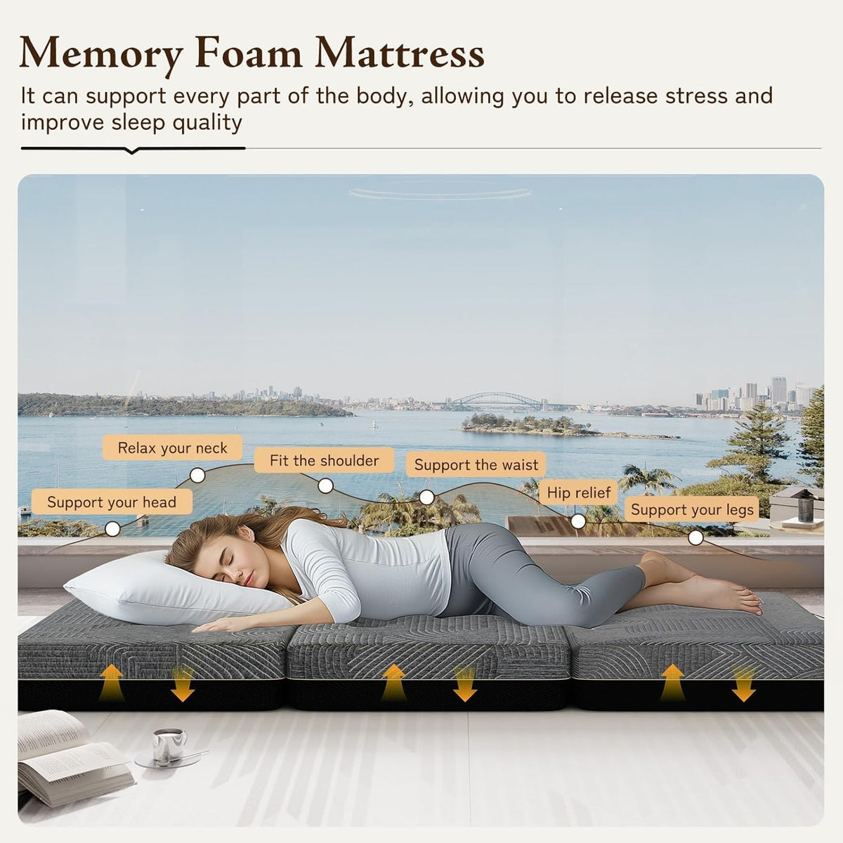 Queen Size 6 Inch Folding Mattress G987