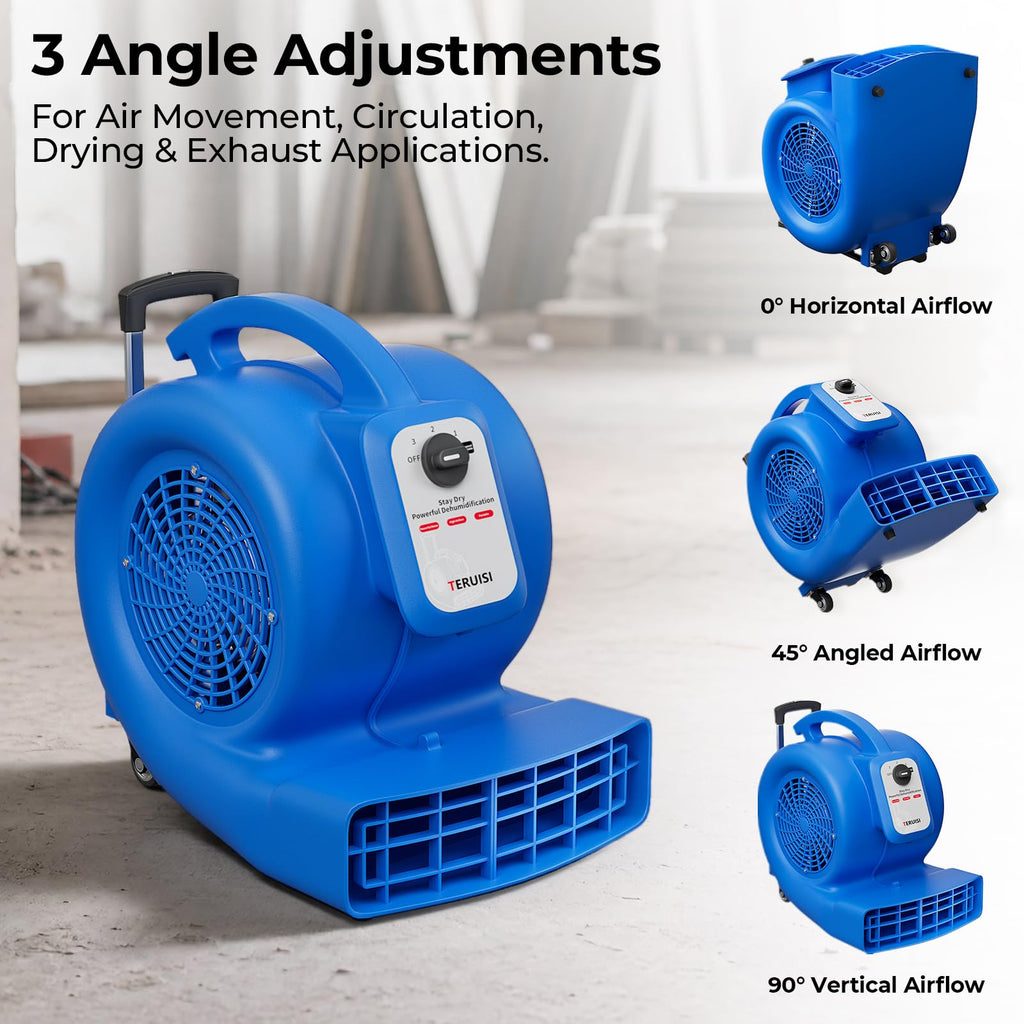1/2 HP 1800 CFM 3 Speed Air Mover Blower Fan F178