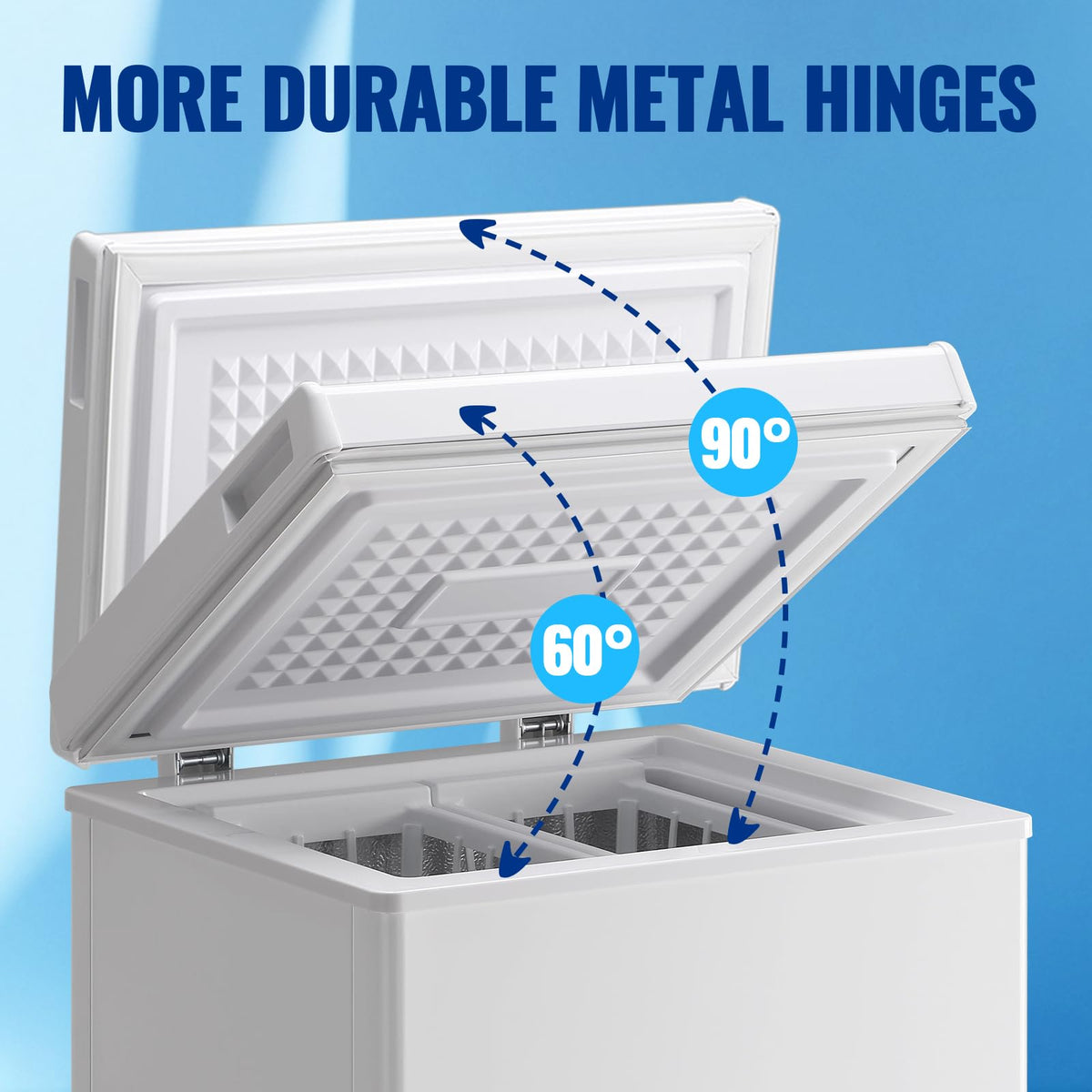 2.2 Cu. Ft. White Chest Freezer with Removable Basket A691