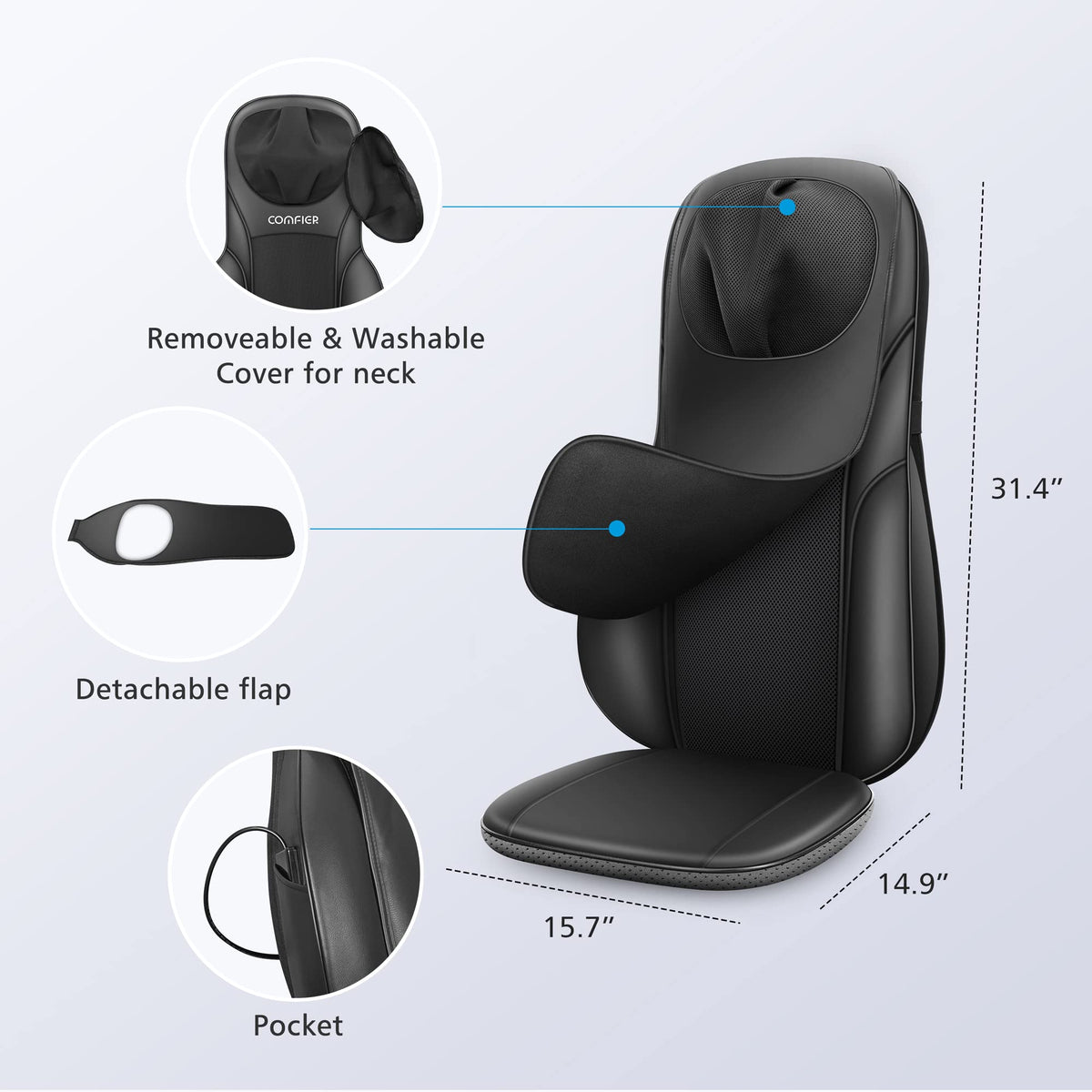 Shiatsu Neck Back Massager with Heat R616