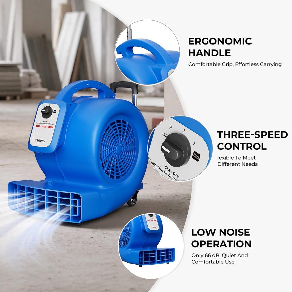 1/2 HP 1800 CFM 3 Speed Air Mover Blower Fan F178