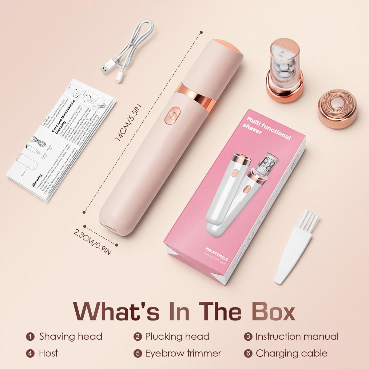 Women Face Epilator Electric Shaver G4977