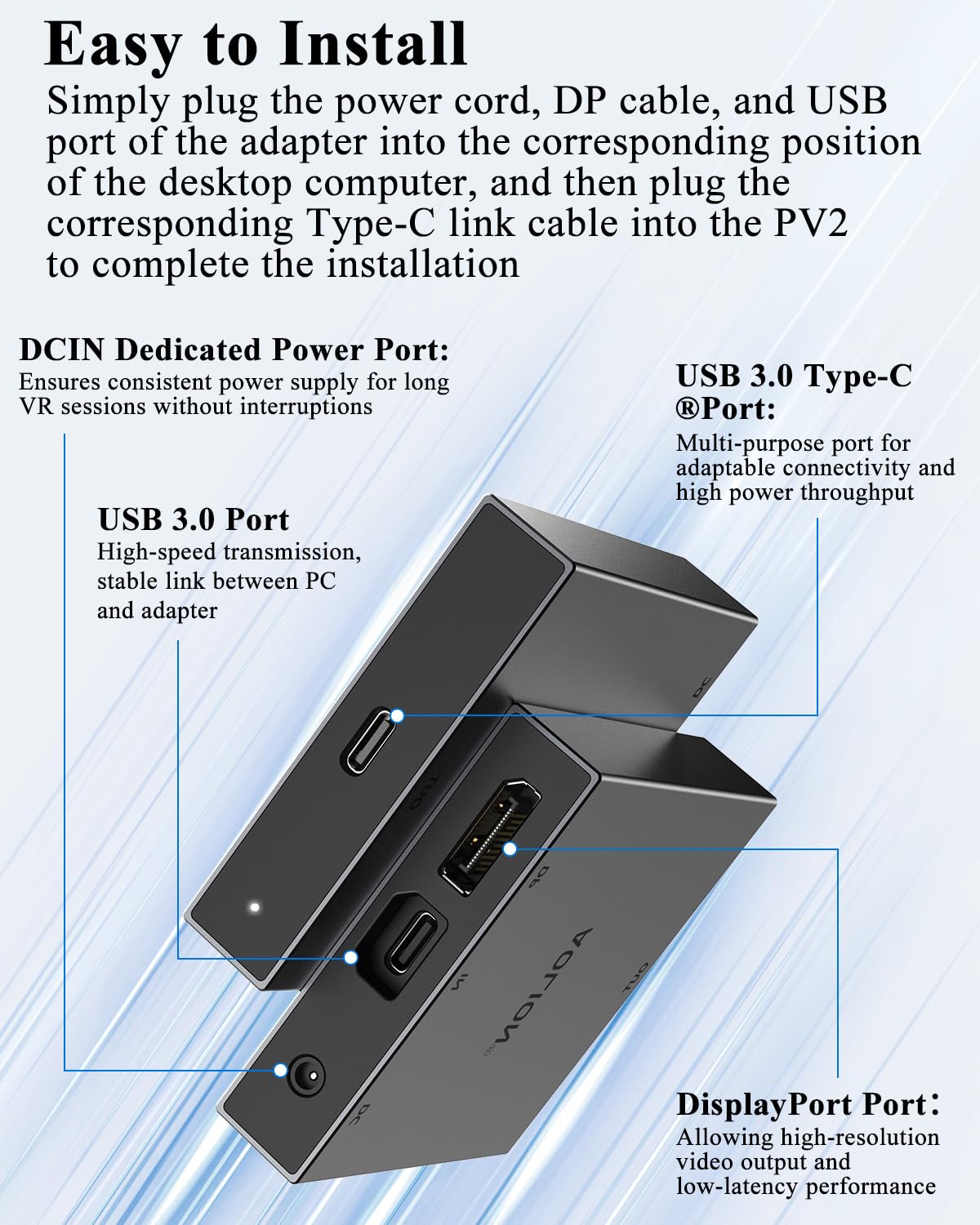 PC Adapter for VR2 Headset U12491