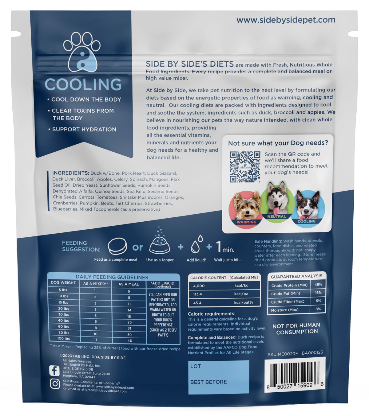 Freeze Dried Dog Food, 12 oz Y8618
