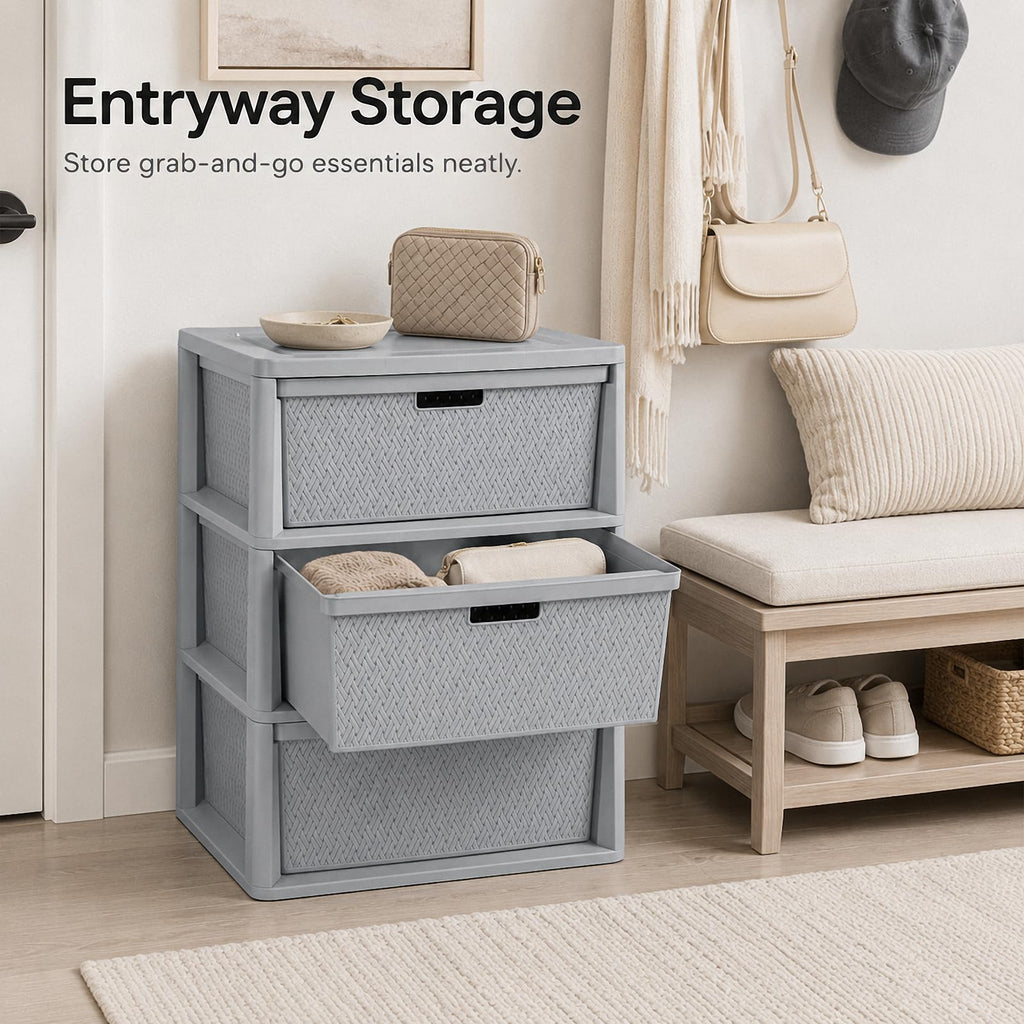 3 Drawer Plastic Storage Organizer O61777