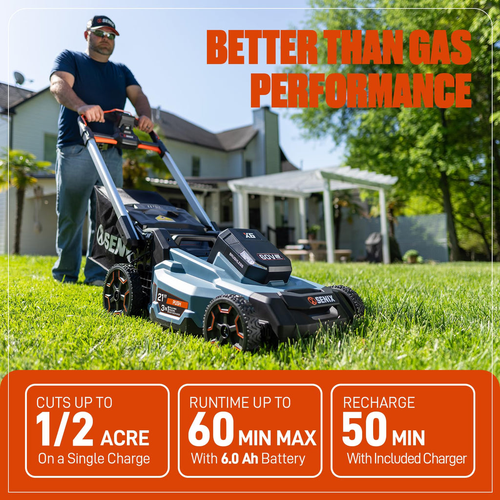 60V Electric Cordless Push Mower T791433
