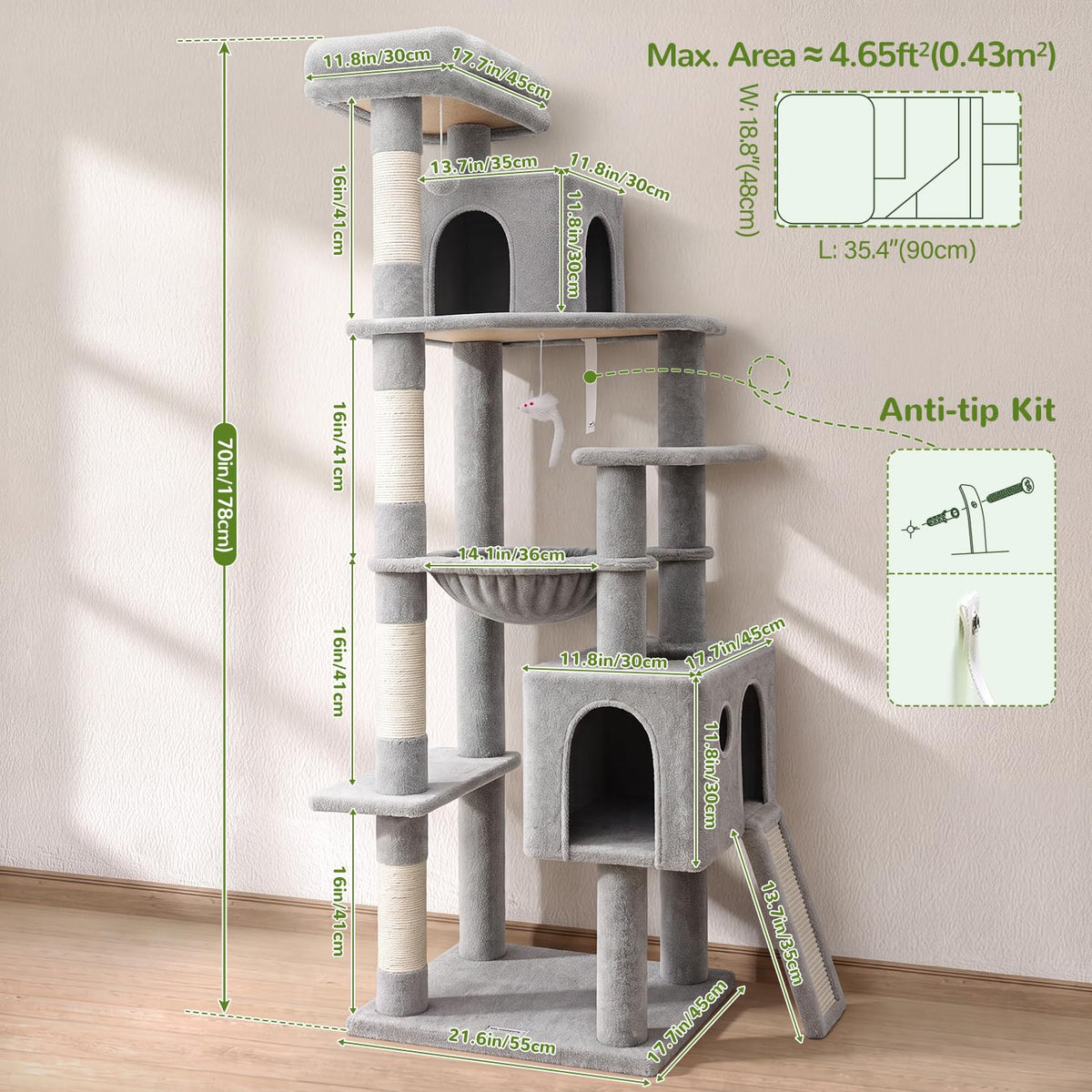 Heavy Duty Cat Tree Tower B645180