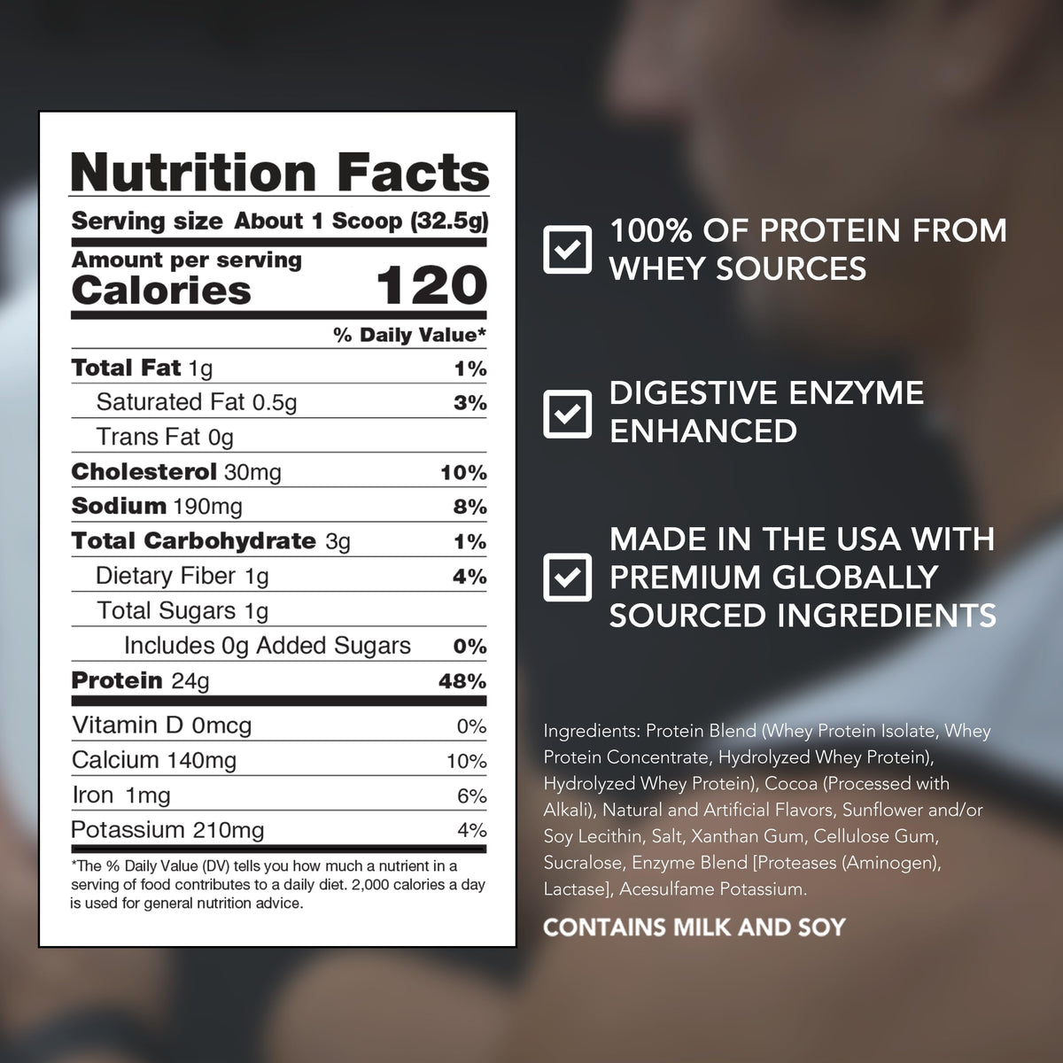 Chocolate Peanut Butter Whey Protein Powder 5 lb L66425