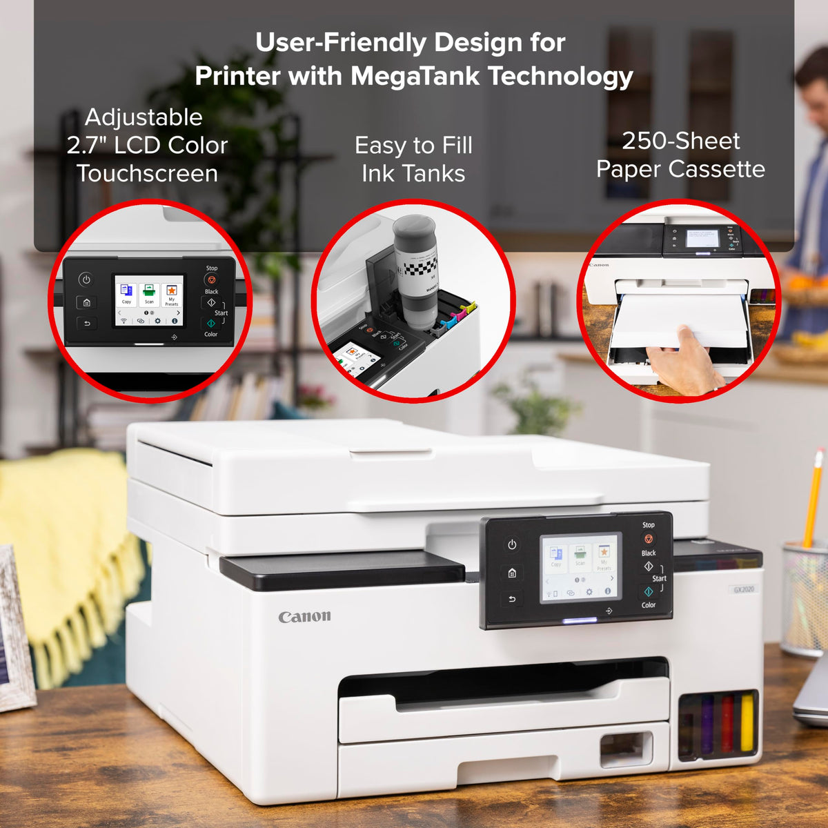 Wireless Color All-in-One Printer with Duplex Printing Z364