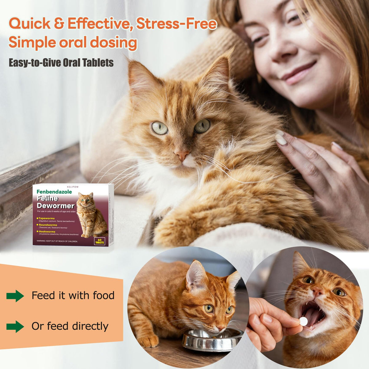 Broad Spectrum Cat & Kitten Dewormer A9409