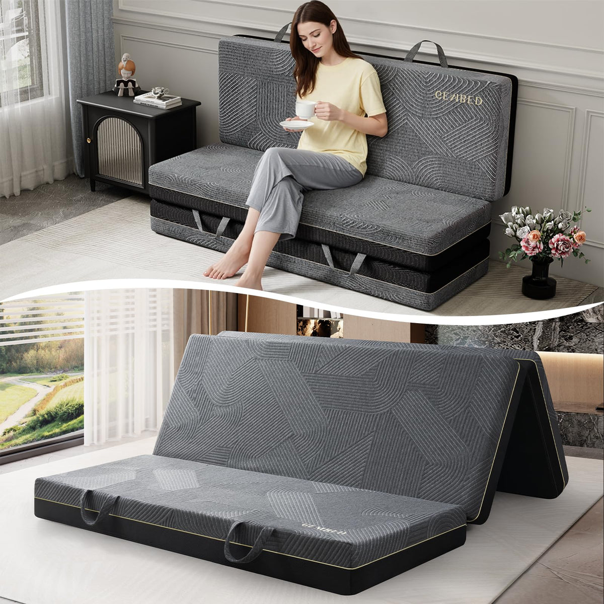 Queen Size 6 Inch Folding Mattress G987