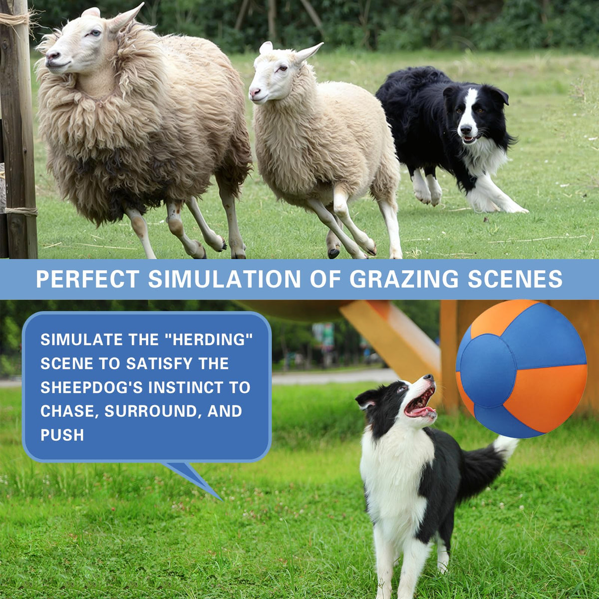 18'' Durable Waterproof Dog Herding Ball G75226