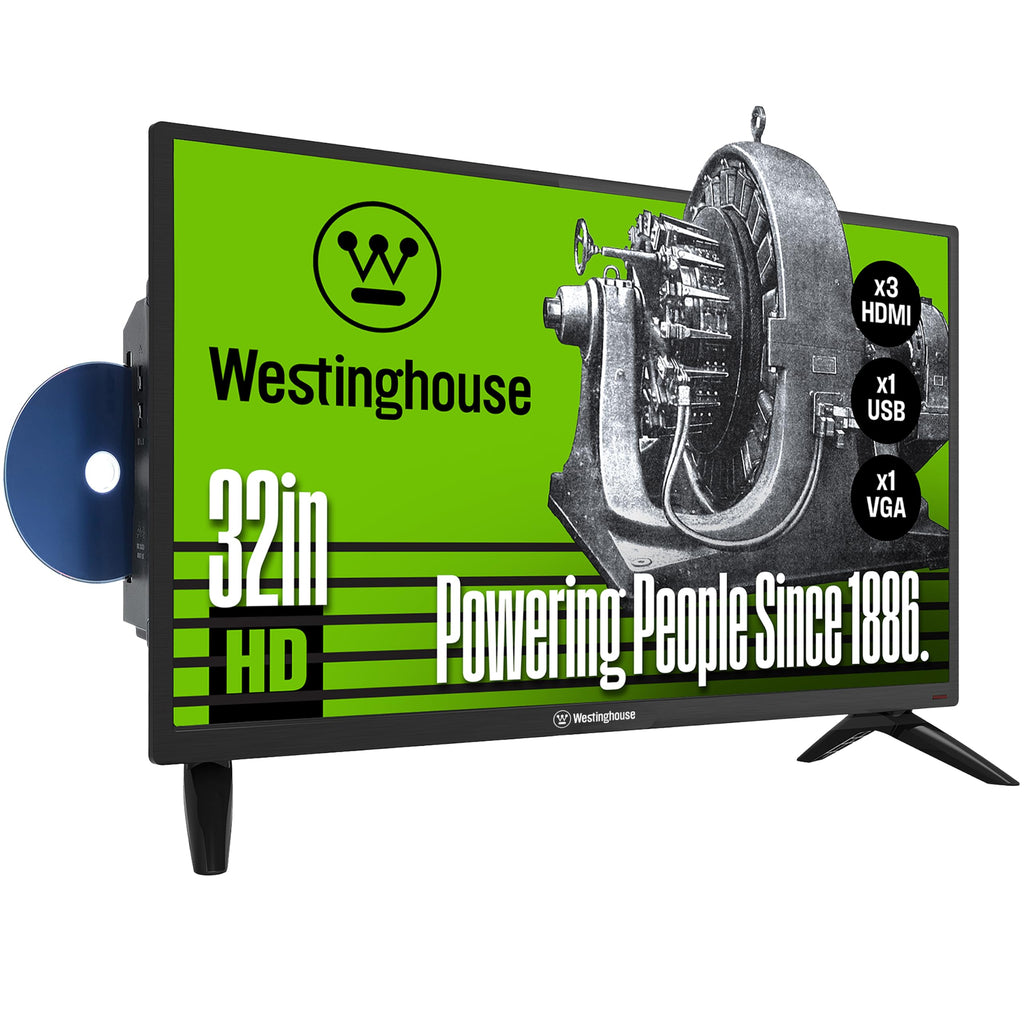 32 Inch HD LED Flat Screen TV with Built in DVD Player D52305