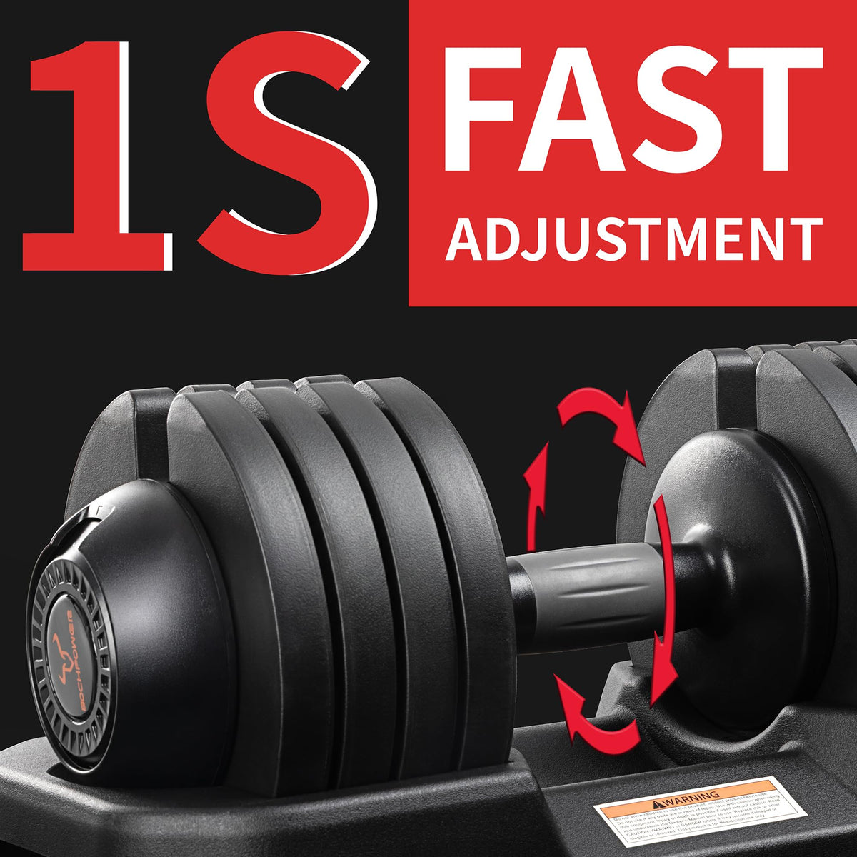 Adjustable Free Weights Dumbbells Set of 2, 52 lbs M141
