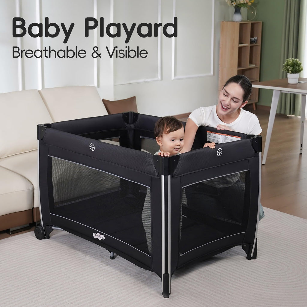 4 in 1 Baby Playards with Bassinet S551203