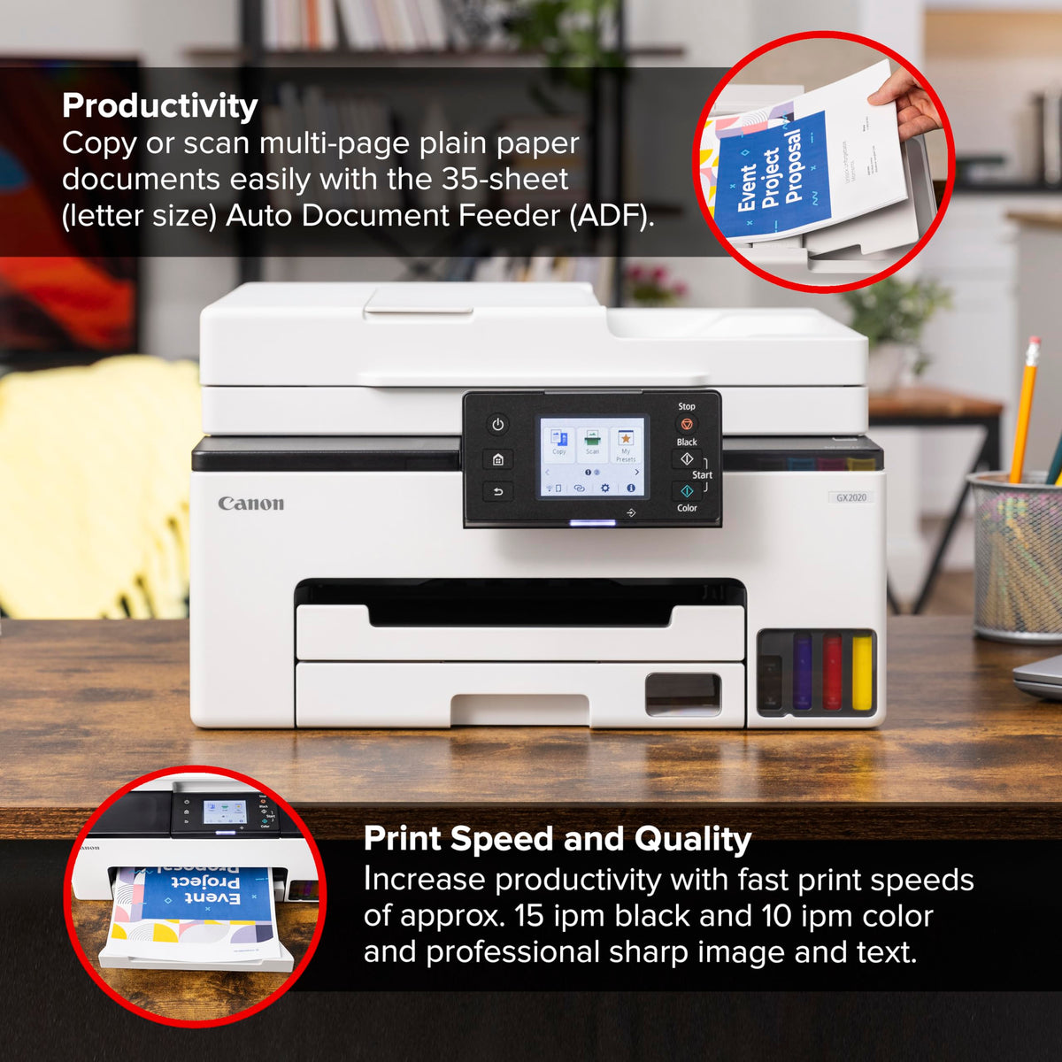 Wireless Color All-in-One Printer with Duplex Printing Z364