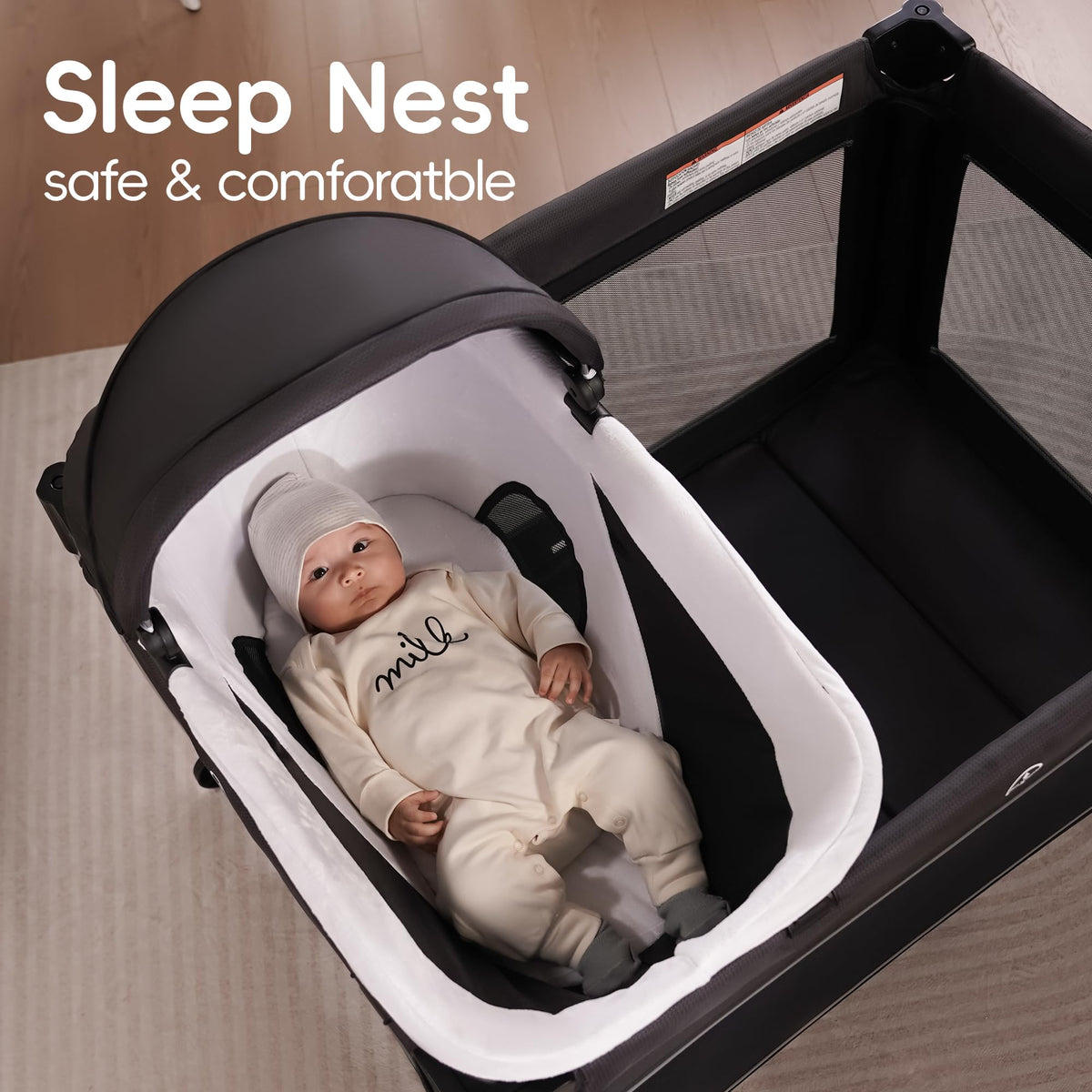 4 in 1 Baby Playards with Bassinet S551203