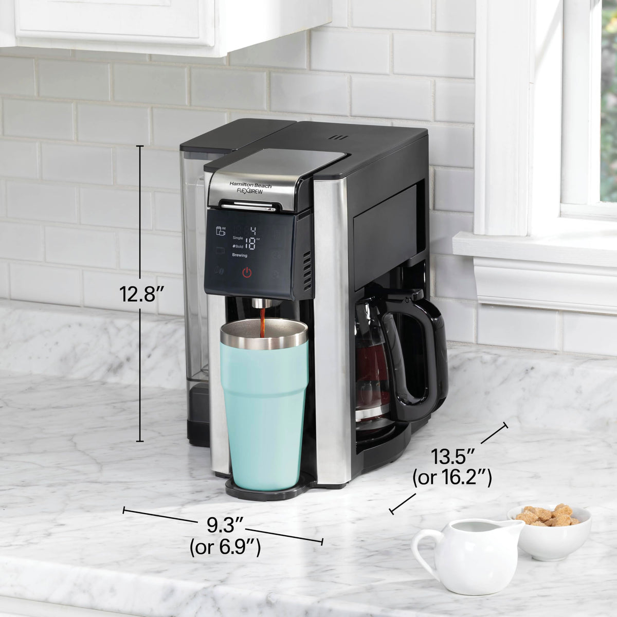 5-in-1 Drip & Single Serve Coffee Maker Q417459