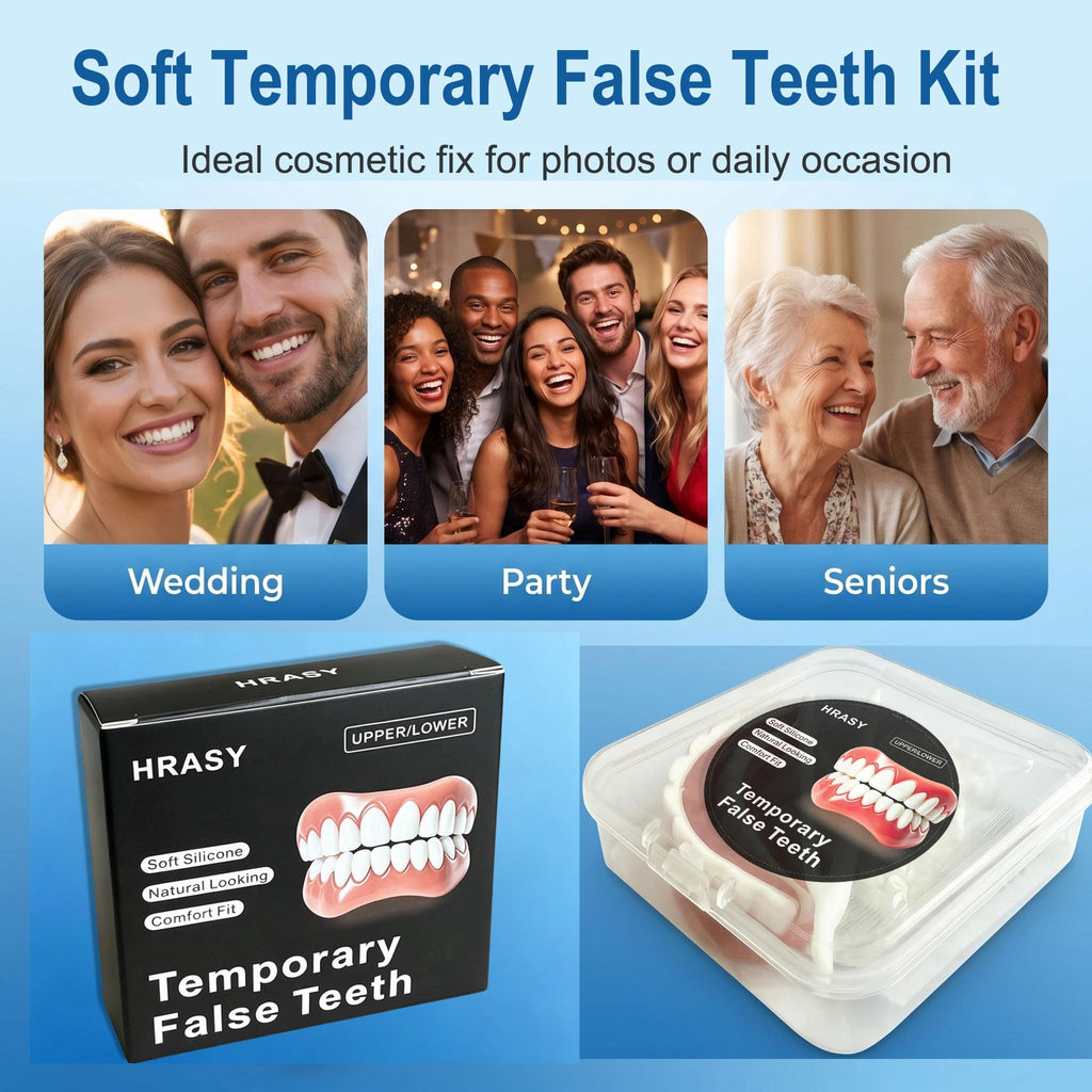 Moldable False Teeth Temporary Denture Set J911406