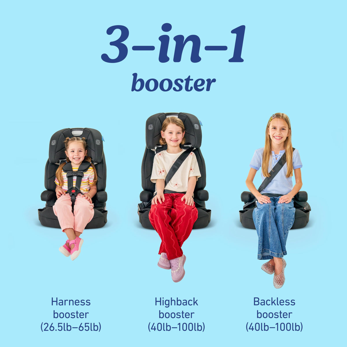 3-in-1 Harness Booster Car Seat C9163