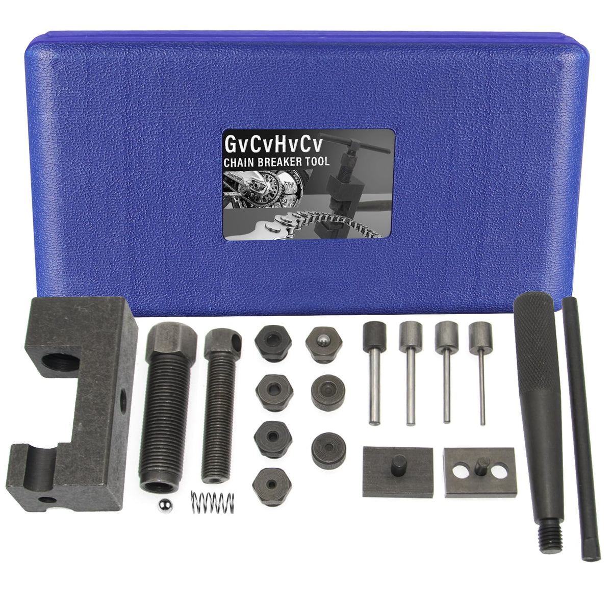 19pc Motorcycle Chain Breaker Rivet Tool Set P389