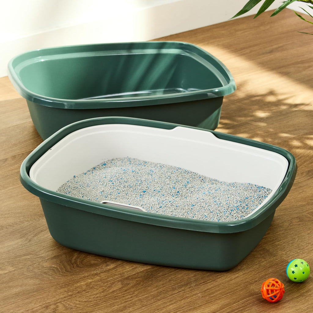 Dark Green Sifting Cat Litter Box Set R6901