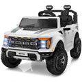 White 24V 2 Seater Kids Ride on Truck with Parent Remote Control D70646
