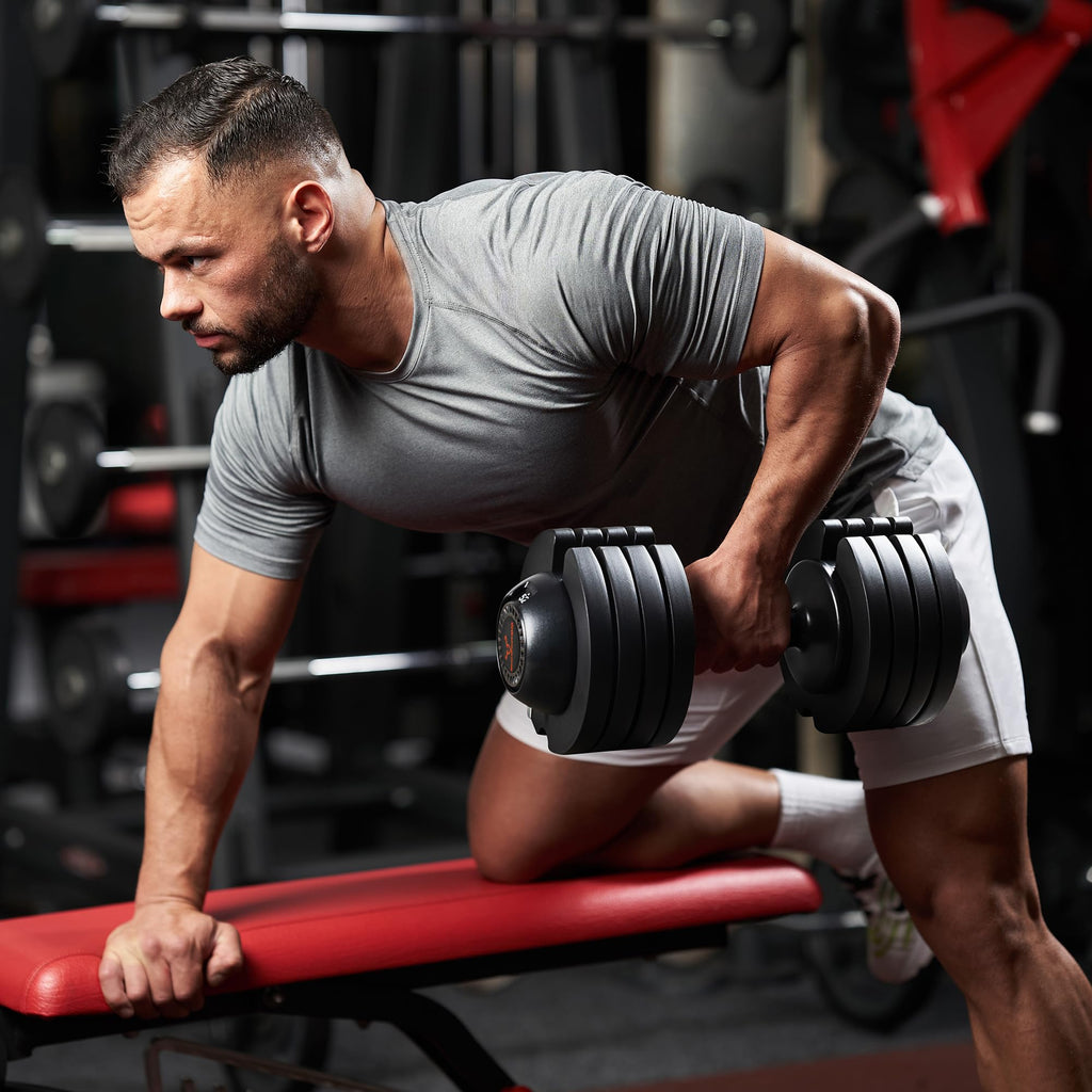 Adjustable Free Weights Dumbbells Set of 2, 52 lbs M141