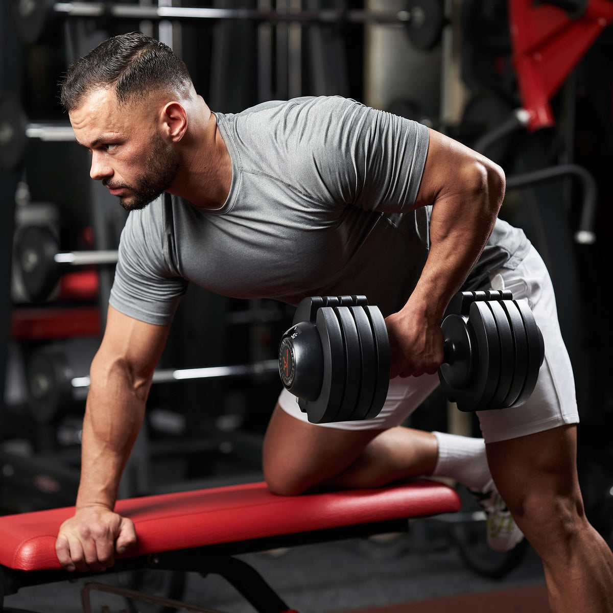 Adjustable Free Weights Dumbbells Set of 2, 52 lbs M141