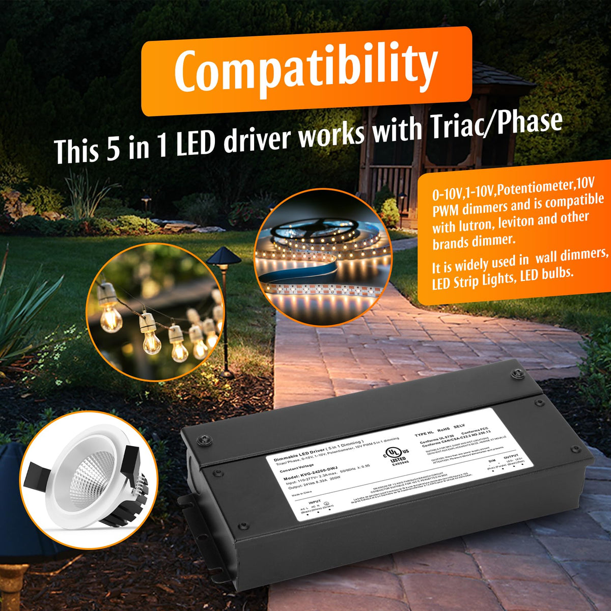200W Dimmable LED Driver 24V Power Supply L28412