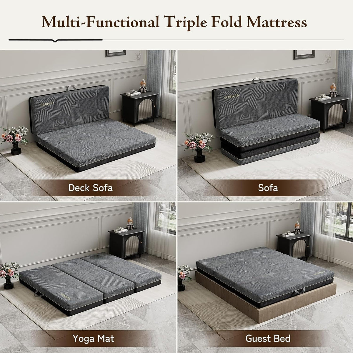 Queen Size 6 Inch Folding Mattress G987
